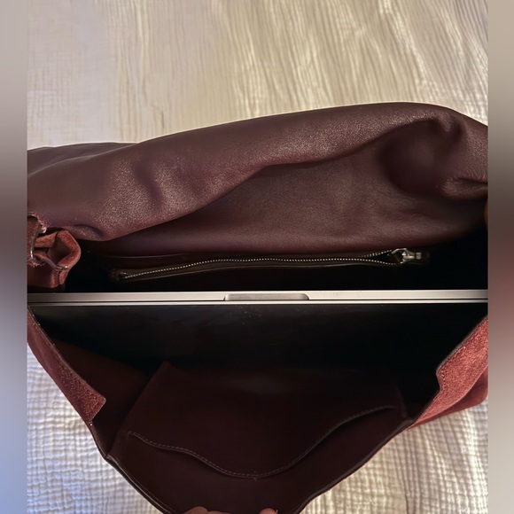 THE ROW Suede Sidekick Bag in Vermillon - Picture 11 of 11